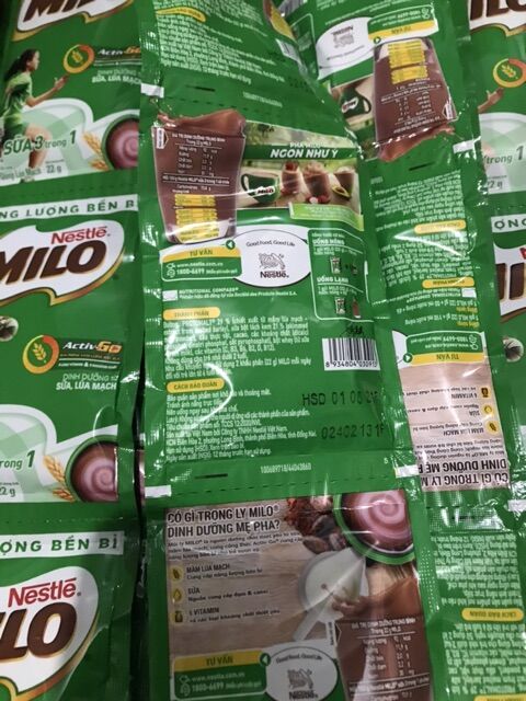 COMBO 3 DÂY SỮA MILO (10 GÓI NHỎ 1 DÂY) X 22G