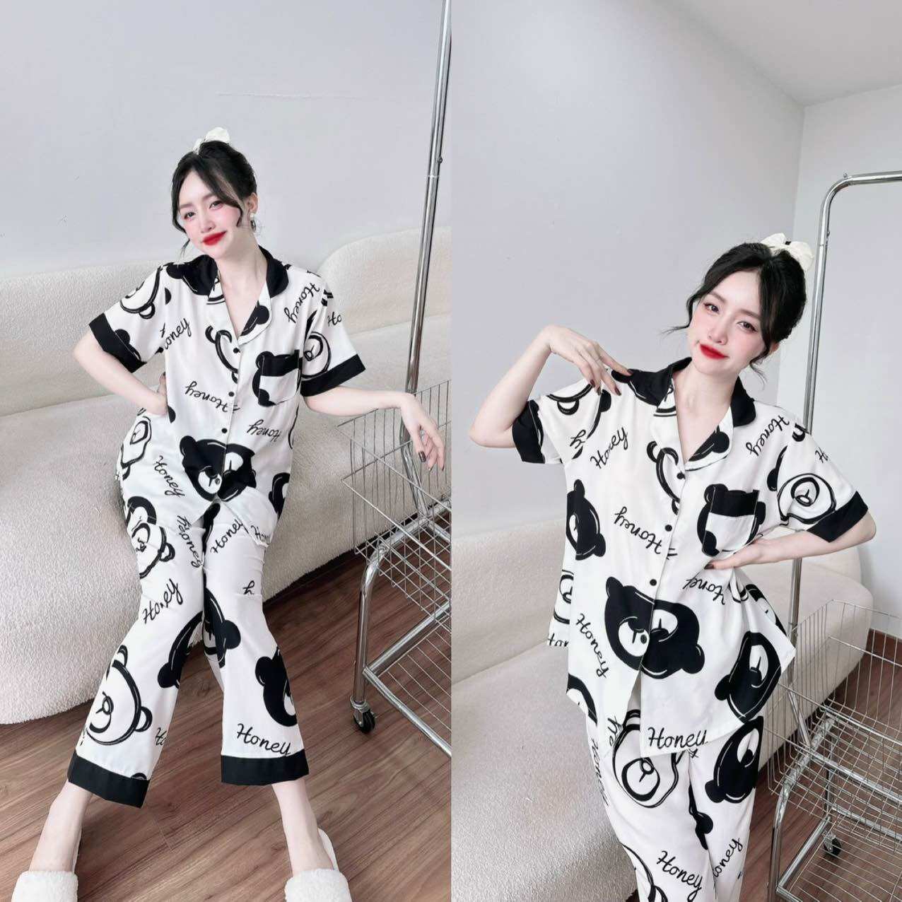 Đồ bộ Lụa Nhật sang trọng Bigsize 50-100kg chất mềm rũ Y