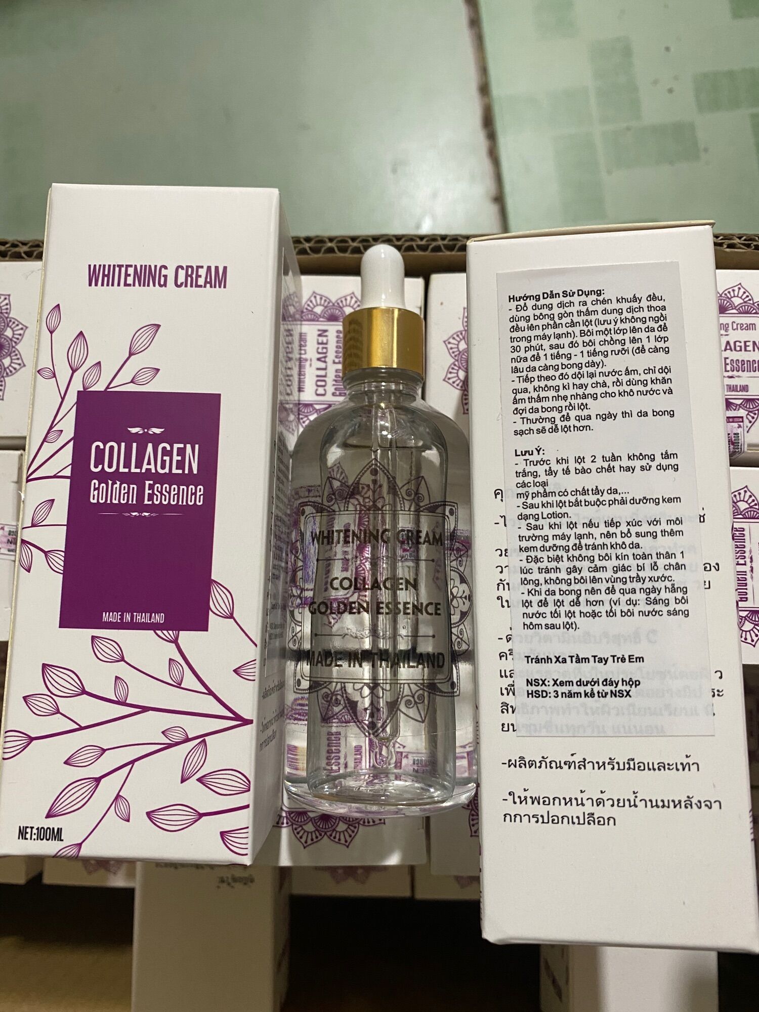 Nước lột colagen chai 100ml từ thái lan