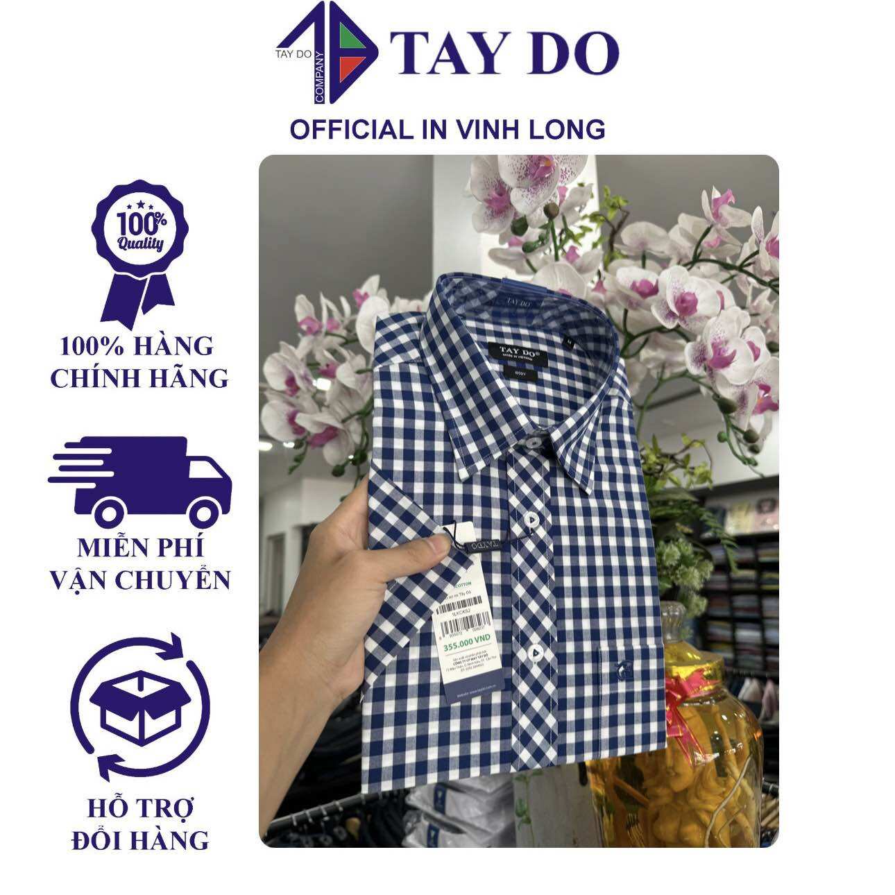 Áo sơ mi tay ngắn lai ngang Tây Đô còn size L