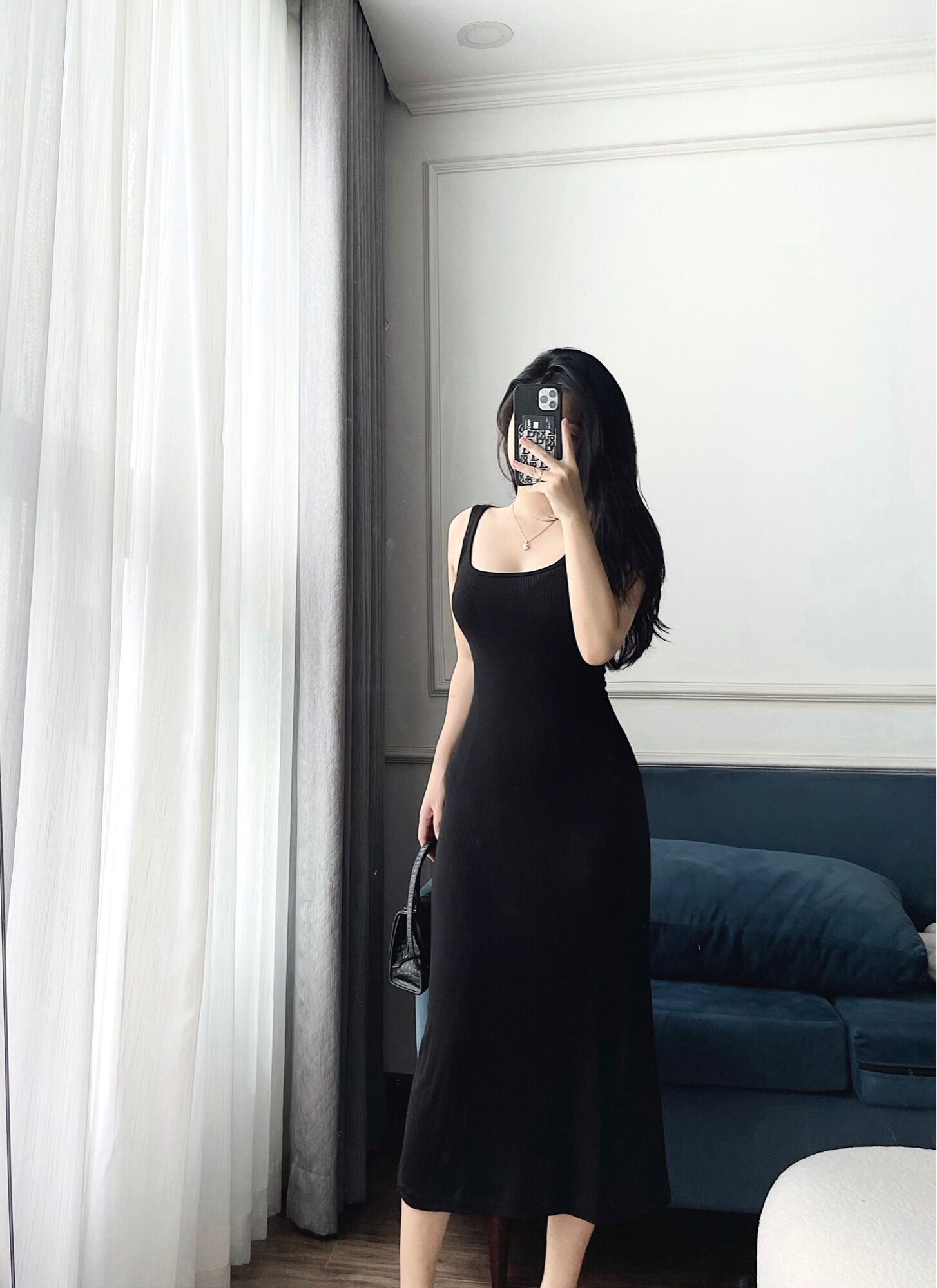 Váy dây body dáng dài zaza