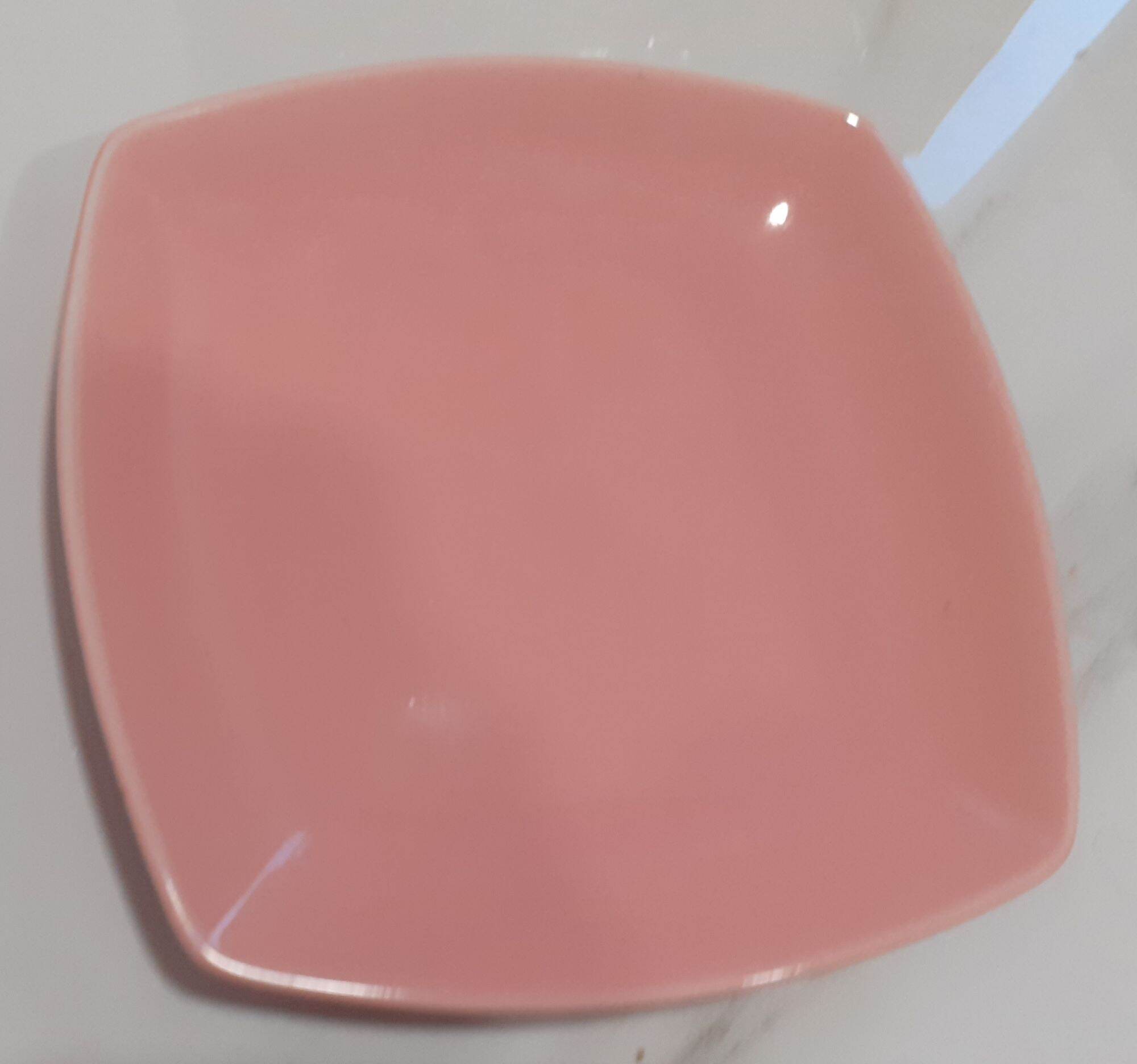Đĩa gốm sứ dáng vuông 14cm (cạnh hơi bầu, cốt nặng tay)
