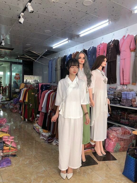 ĐỒ LAM ĐI CHÙA - MẪU NỮ LỤA PHỐI NƠ LOẠI 1