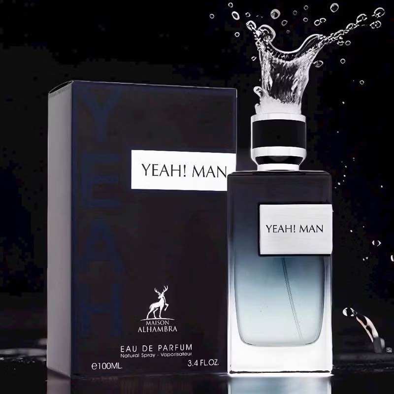 [Free 1 Mini Bottle] Genuine Dubai Men's Perfume Yeah Man Maison Alhambra 100ml Fullseal Guaranteed Authentic Fa.Ke 10 Million Vnd