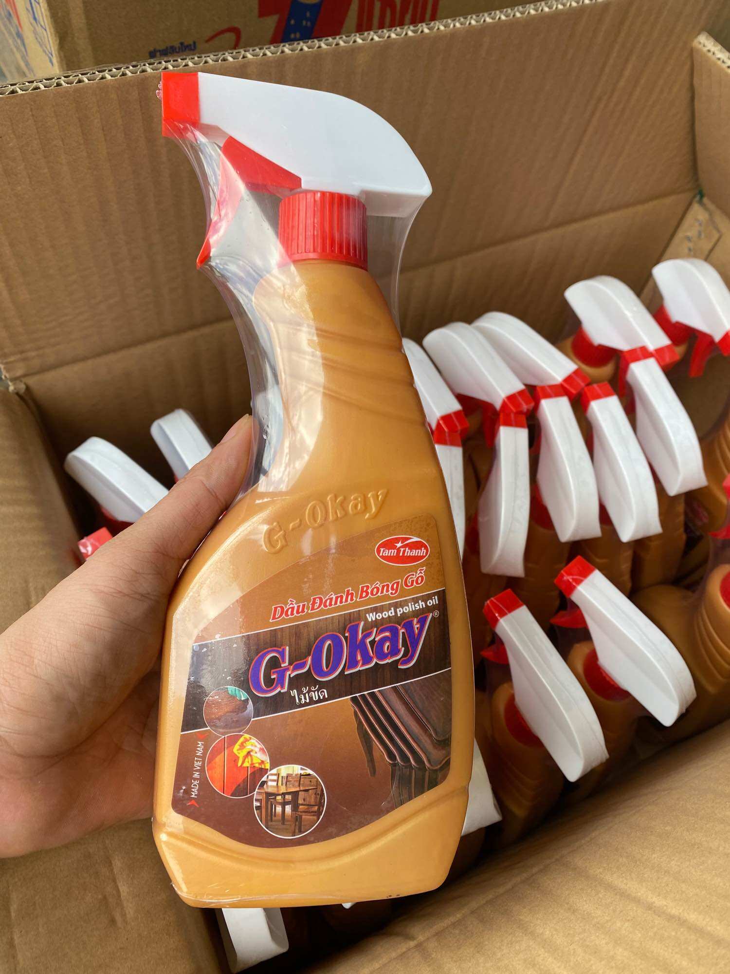 Dầu đánh bóng gỗ cao cấp G_OKAY 600ML giúp làm mới, làm bóng đồ nội thất