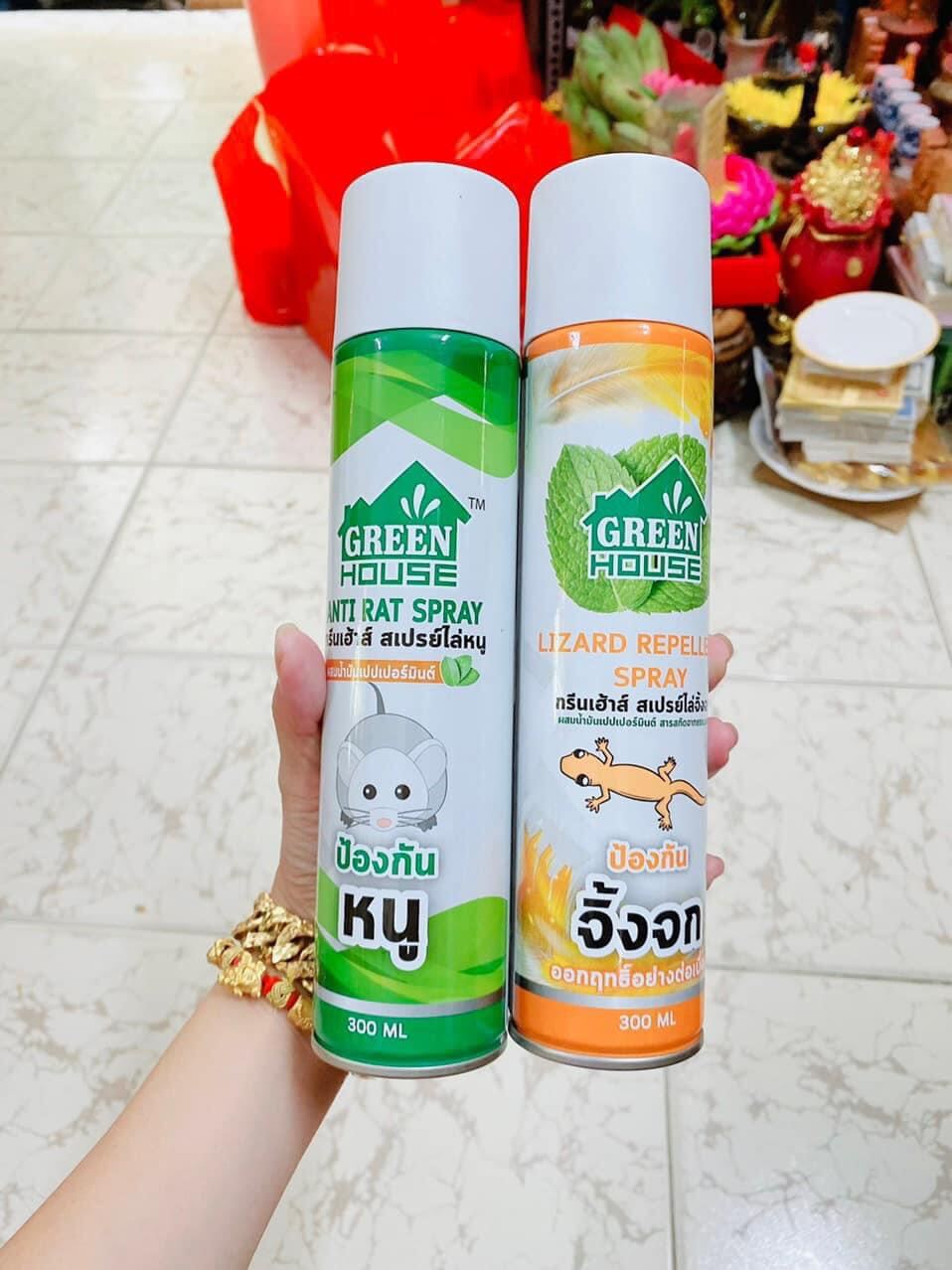 Chai xịt đuổi thằn lằn, chuột thái lan chai 300ml