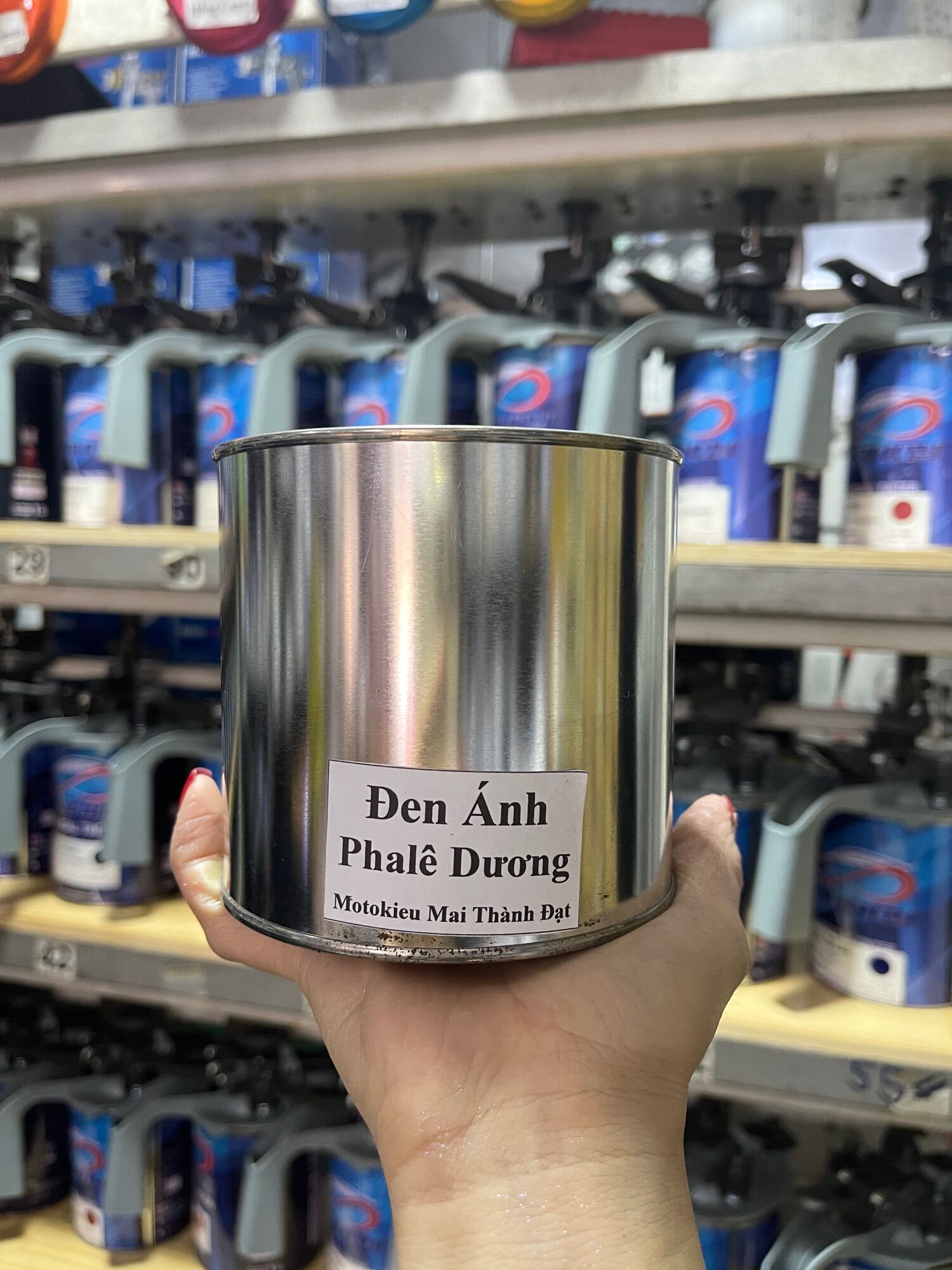Sơn Màu Đen Ánh Phalê Dương Sơn Oto - Xe máy .MotokieuMaiThànhĐạt