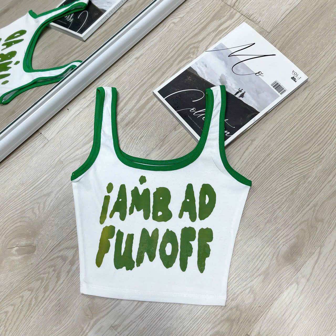 Áo ba lỗ viền fun offf ảnh thật