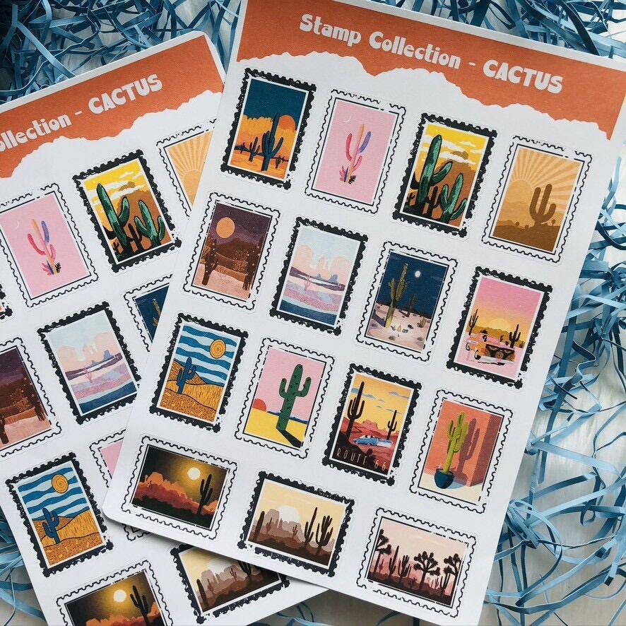 [HCM] - Sticker / Hình dán chủ đề CATUS (xương rồng) - tiemtaphoacona