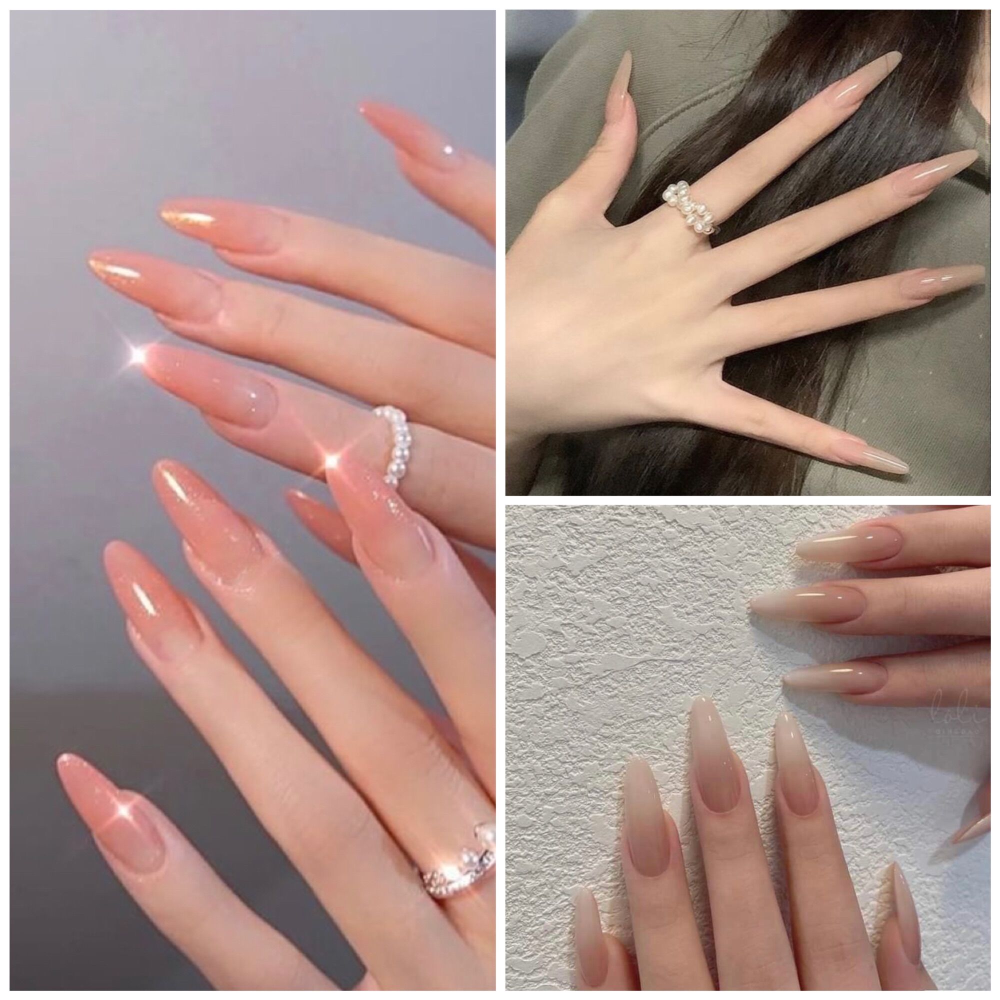 Móng nối nhọn bầu  form đẹp chuẩn form không cần dũa (túi 500móng)