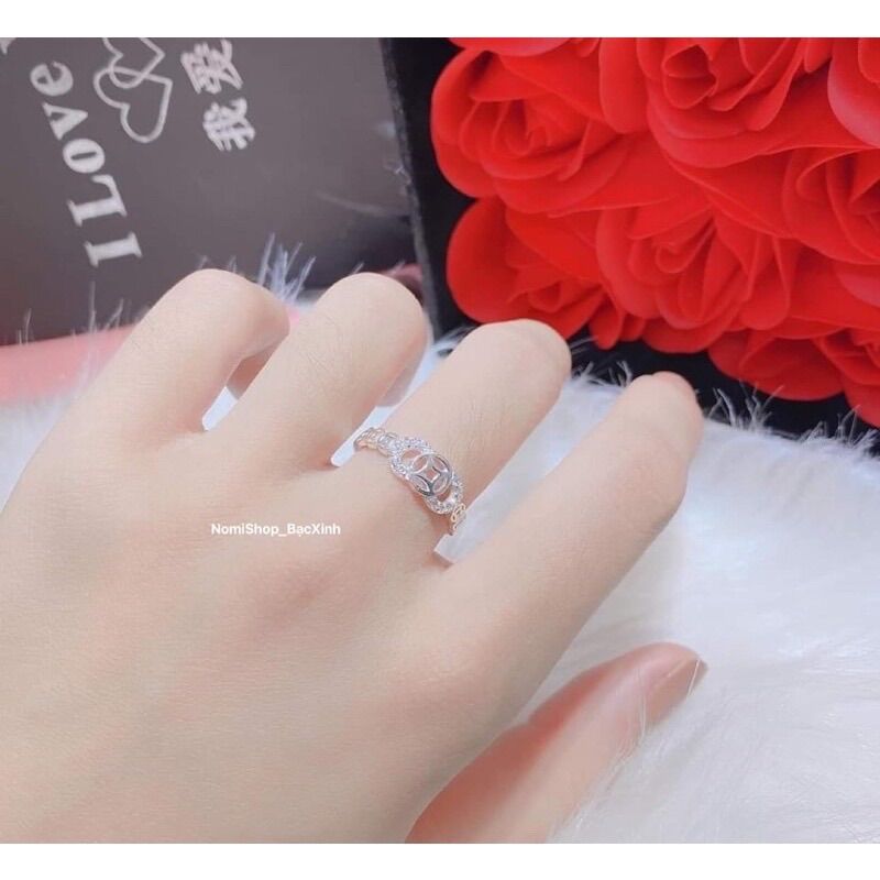 Nhẫn kim tiền 3 đồng tiền bạc ta, may mắn tài lộc sức khoẻ - NomiShop