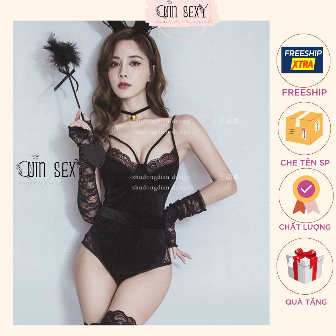 Đồ ngủ cosplay thỏ nhung sexy qs46229
