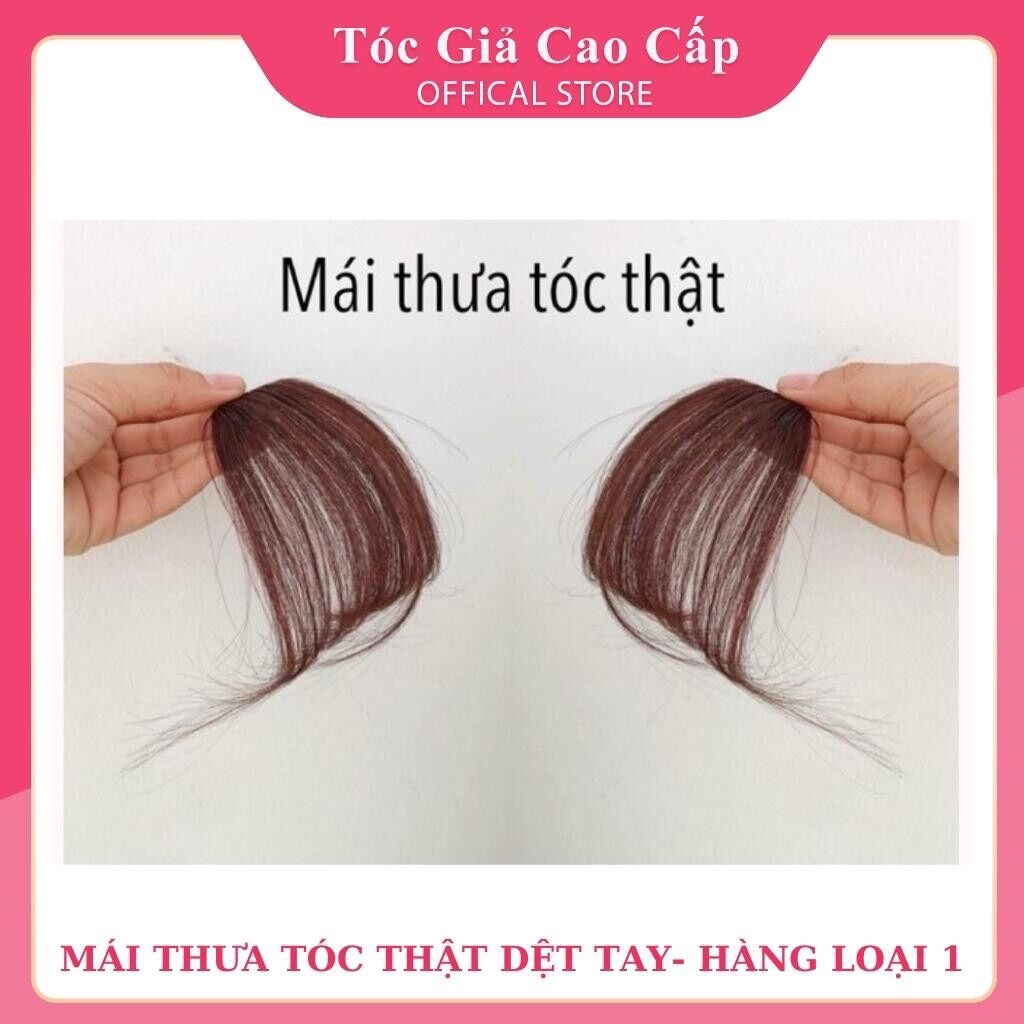 Tóc giả mái thưa tóc thật dệt tay tự nhiên ❇️