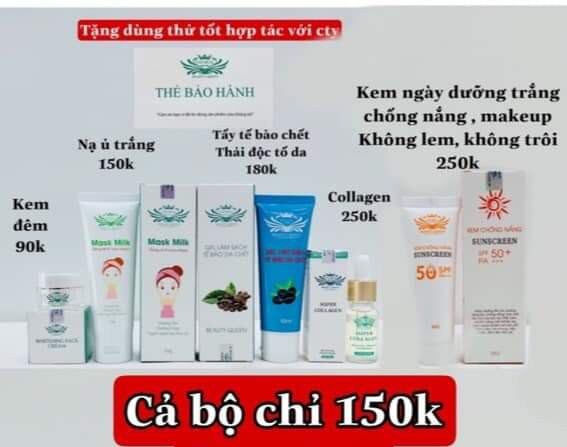 Bộ chăm sóc da ngày và đêm.