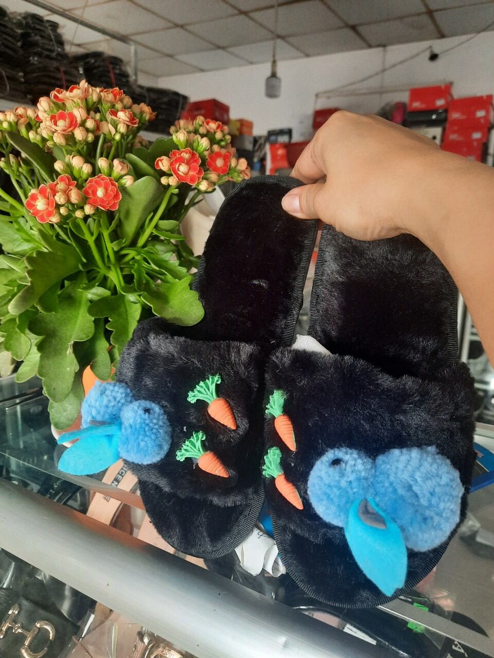 DÉP LÔNG HÌNH THỎ CÀ RỐT CUTE