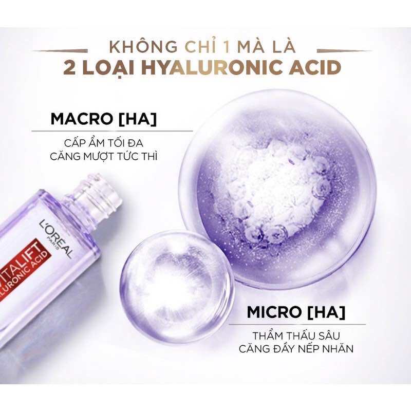 Serum siêu cấp ẩm sáng da L'Oreal Paris Hyaluronic Acid 1.5% 30ml