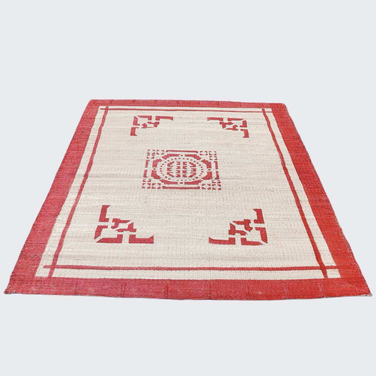 Cheap Brocade Printed Straw Mat 1M6X2M for Tet Decoration