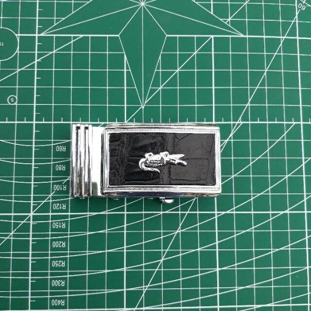 Đầu khoá thắt lưng da cá sấu bản 4 cm