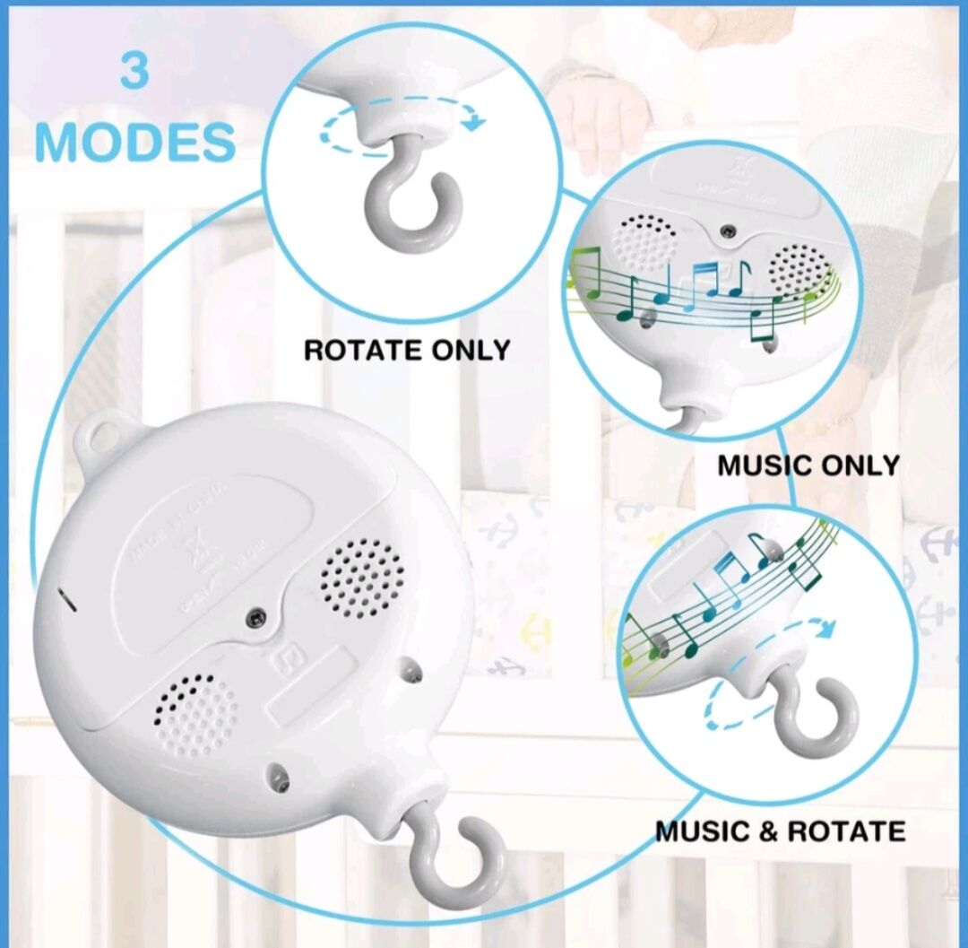 [HCM]Combo Treo nôi trắng đen đầy đủ cho bé 