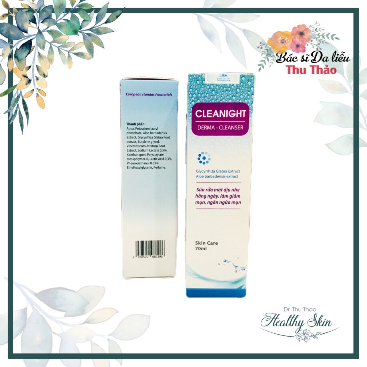 [70mL] SỮA RỬA MẶT CLEANIGHT CHO MỌI LOẠI DA