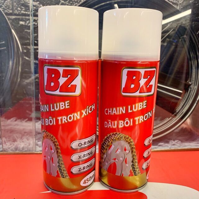 Chai Xịt Bôi Trơn Dưỡng Sên BZ Đỏ Chain Lube Dung Tích 450ML