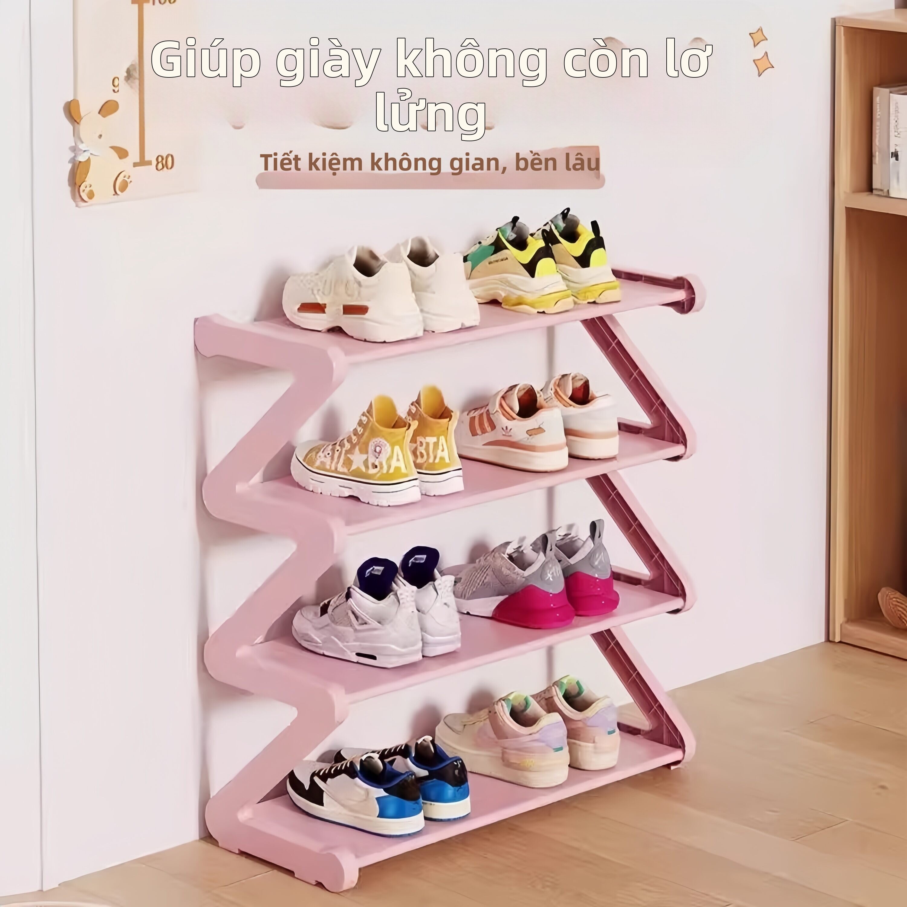 Compact Small Multi-Layer Shoe Rack Giá 640,000 Đồng*Miễn phí vận chuyển