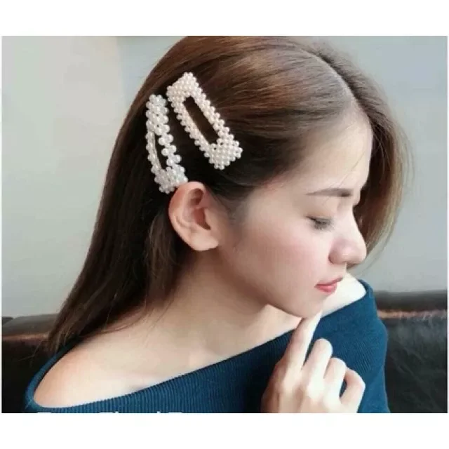 KẸP TÓC NỮ ĐÍNH NGỌC TRAI KIỂU HÀN QUỐC