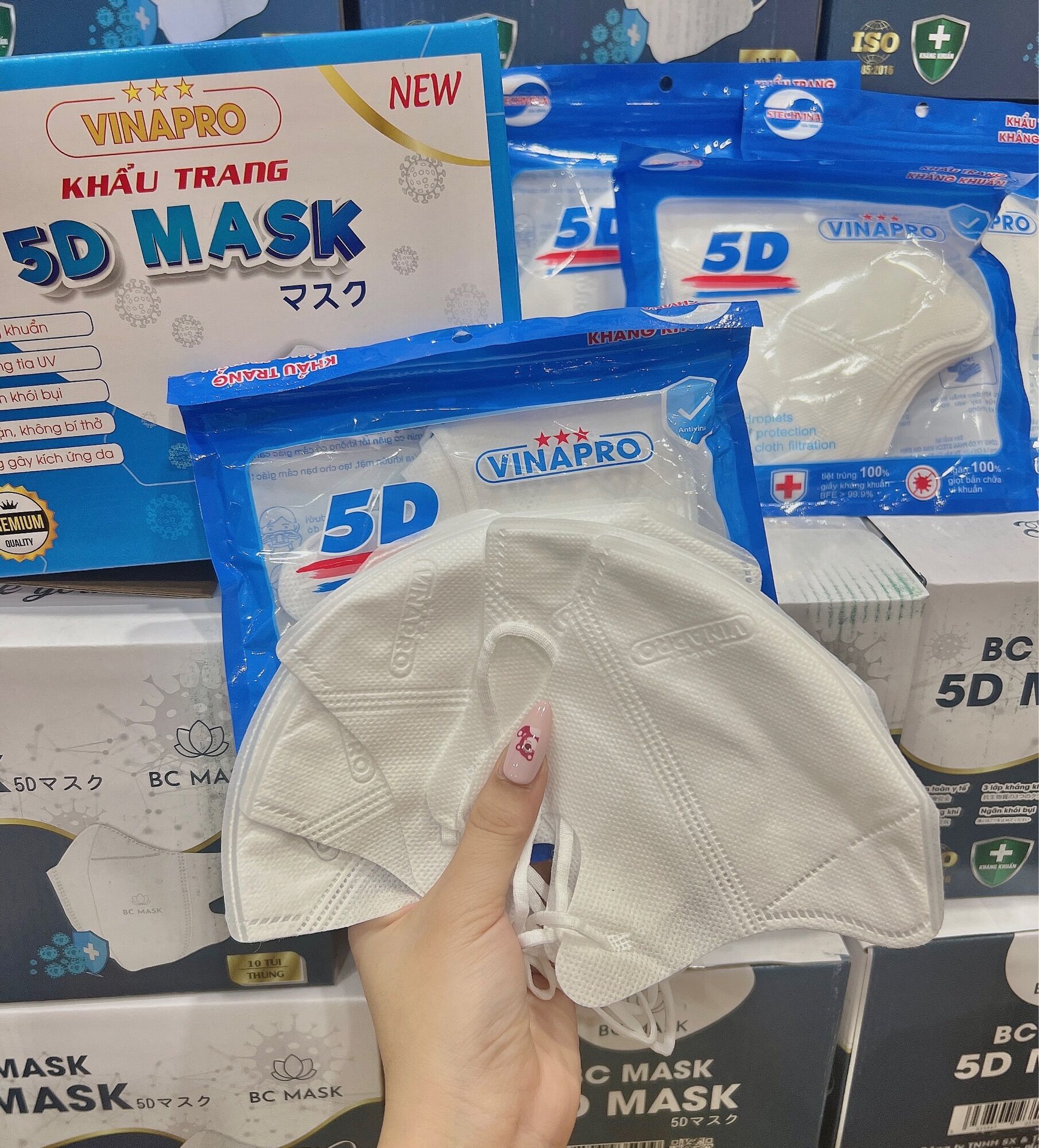 THUNG 100c KHẨU TRANG 5D MASK VINAPRO