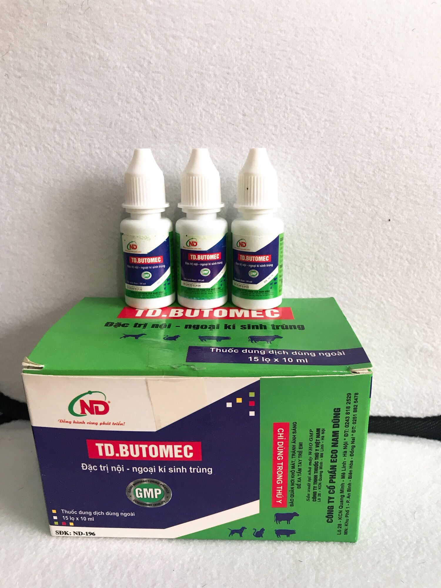 HÀNG VN AN TOÀN,HIỆU QUẢ] Thuốc nhỏ gáy trị ve rận, bọ chét cho chó mèo, thú cưng TD - BUTOMEC