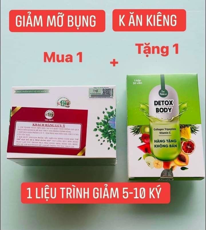 [HCM][ Auth ] Giảm cân TIẾN HẠNH VIP tặng detox
