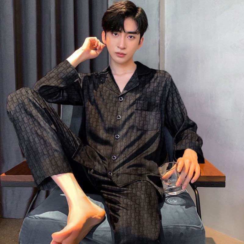 Bộ Ngủ Nam Nữ Pijama Lụa Gấm Sang Chảnh (miễn phí shipp)