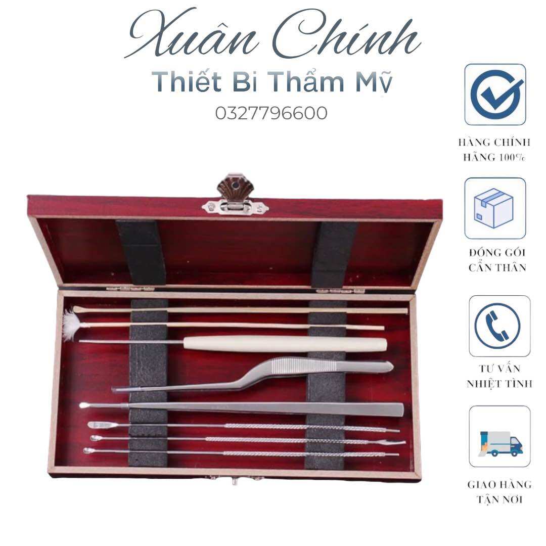 Bộ Dụng Cụ Lấy Ráy Tai 8 món chuyên nghiệp