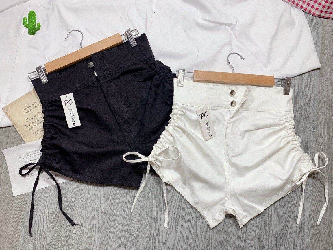 Quần kaki rút dây bên ảnh thật