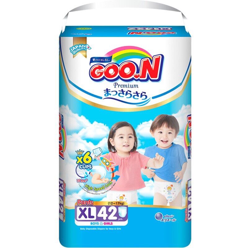 Bỉm goon Premium Size XL42 quần