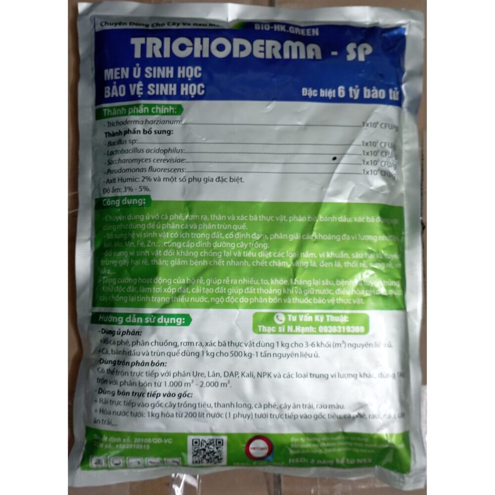 Nấm đối kháng Trichoderma dùng để ủ phân và xử lí đất