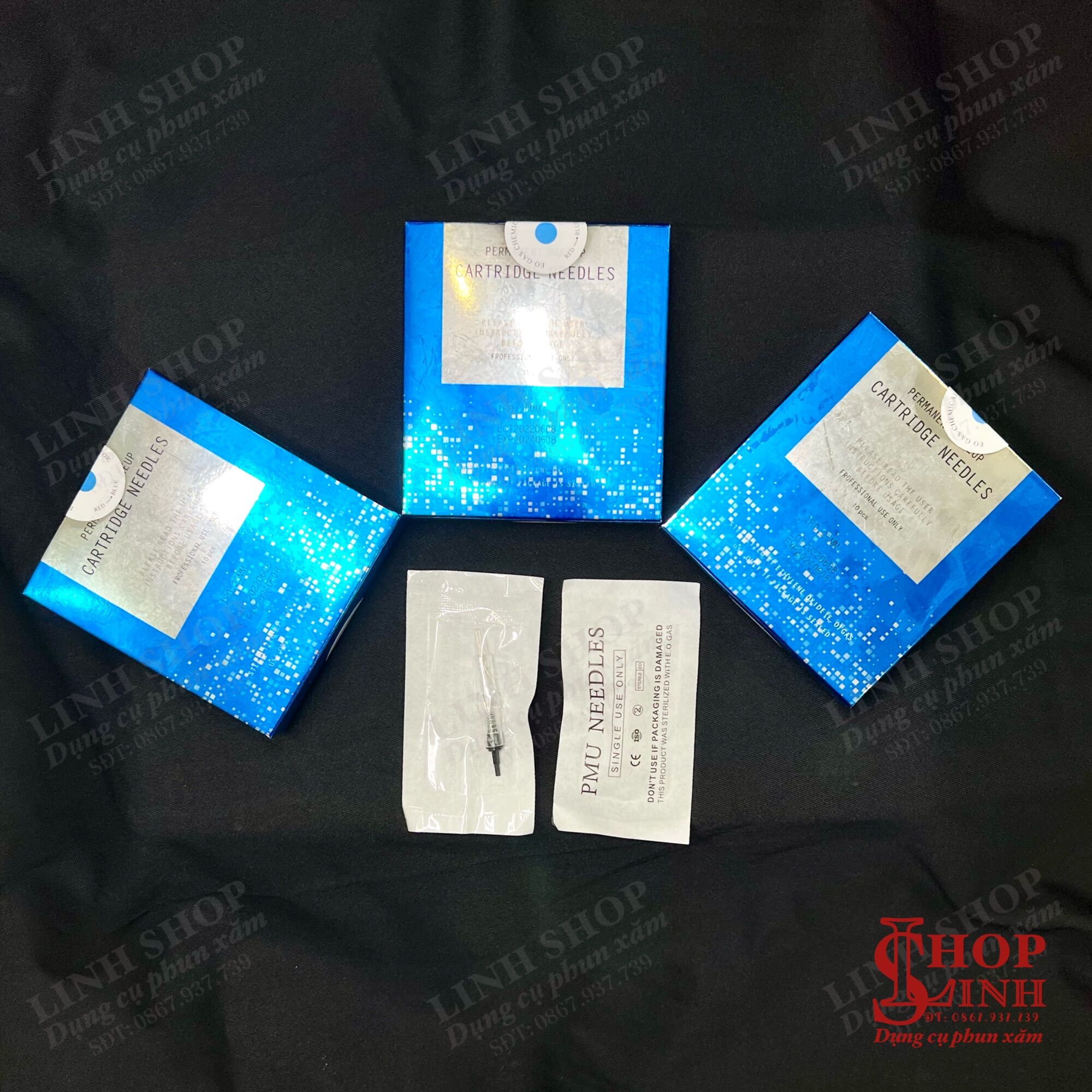 Kim máy blackpearl, máy sexybrow đủ size đủ loại hộp xanh, kim sexy