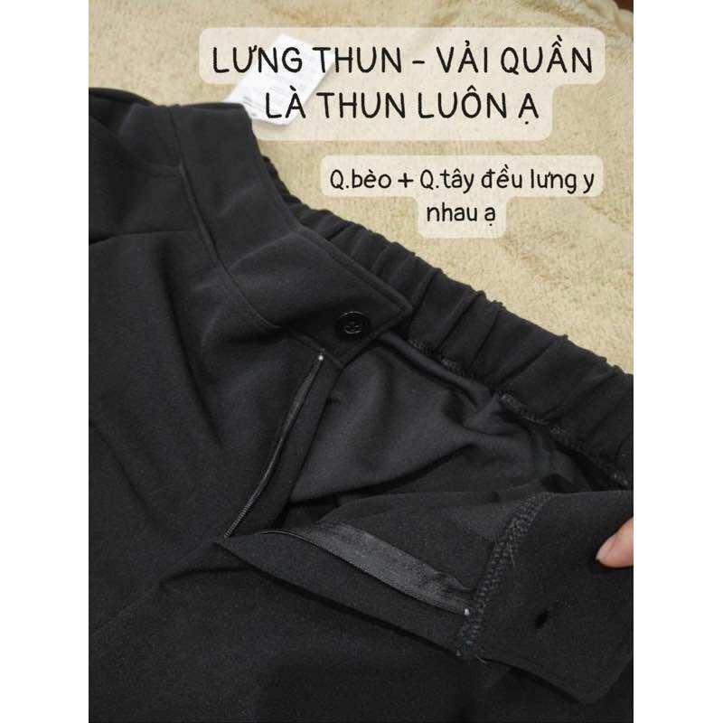 ( 60-90kg ) QUẦN BAGGY LƯNG THUN BIGSIZE ( Ảnh mặc thật )