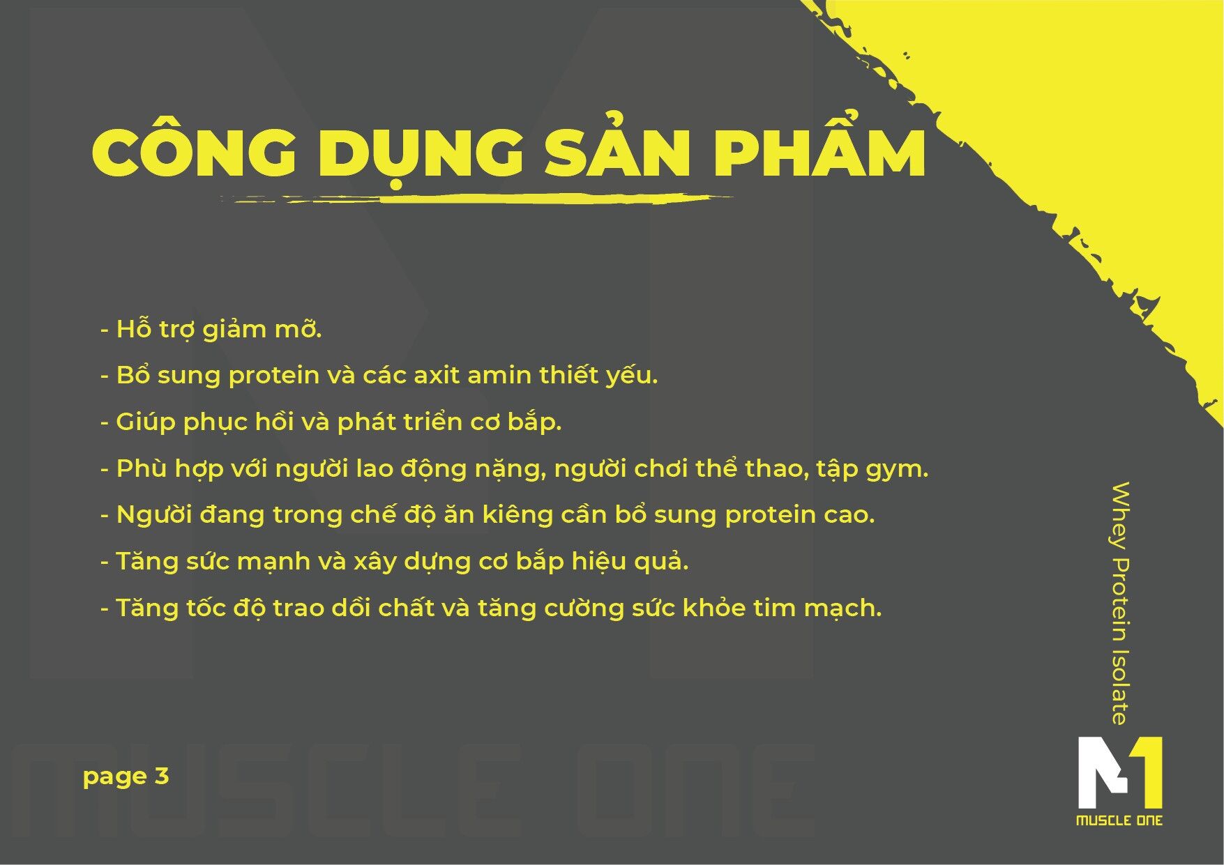 Whey Protein Isolate M1 1Kg ( MUA 1 Túi  TẶNG 1 BÌNH NƯỚC CAO CẤP )