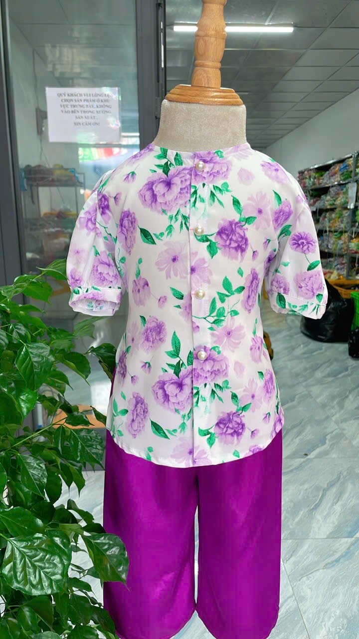 Bà ba cho bé gái lụa mango size từ 6-38kg