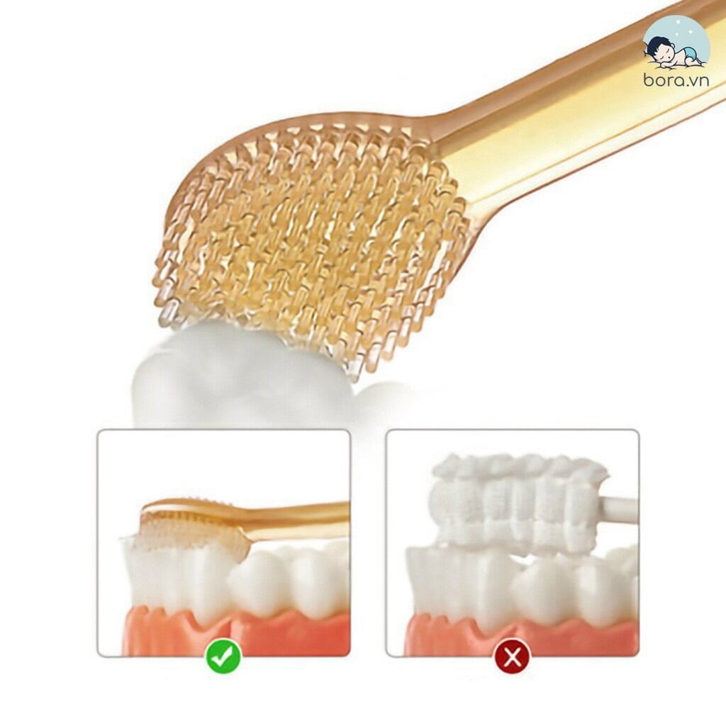 Combo rơ lưỡi + bàn chải silicon cho bé 0_18tháng