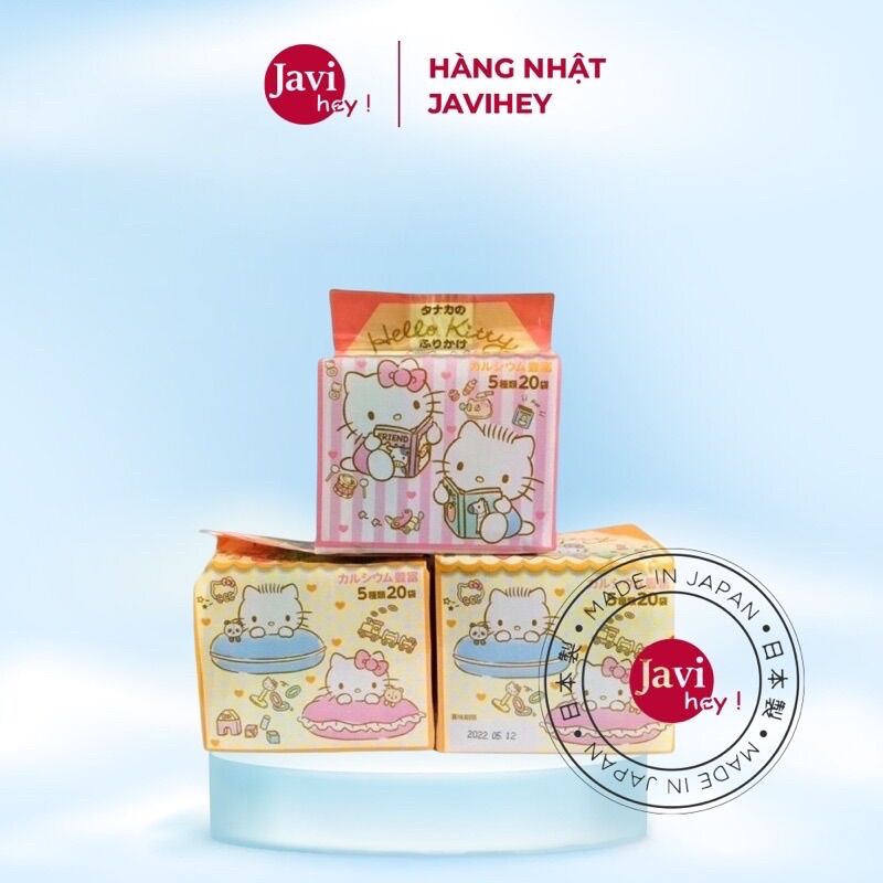 Gia vị rắc cơm Hello Kitty 20 gói nhỏ Nhật Bản