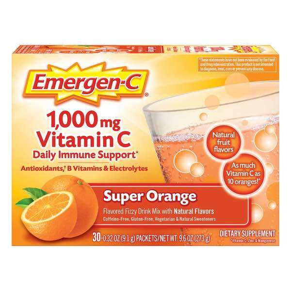 BỘT HÒA TAN VITAMIN C TĂNG SỨC ĐỀ KHÁNG EMERGEN C 1000MG CỦA MỸ🍊🍊