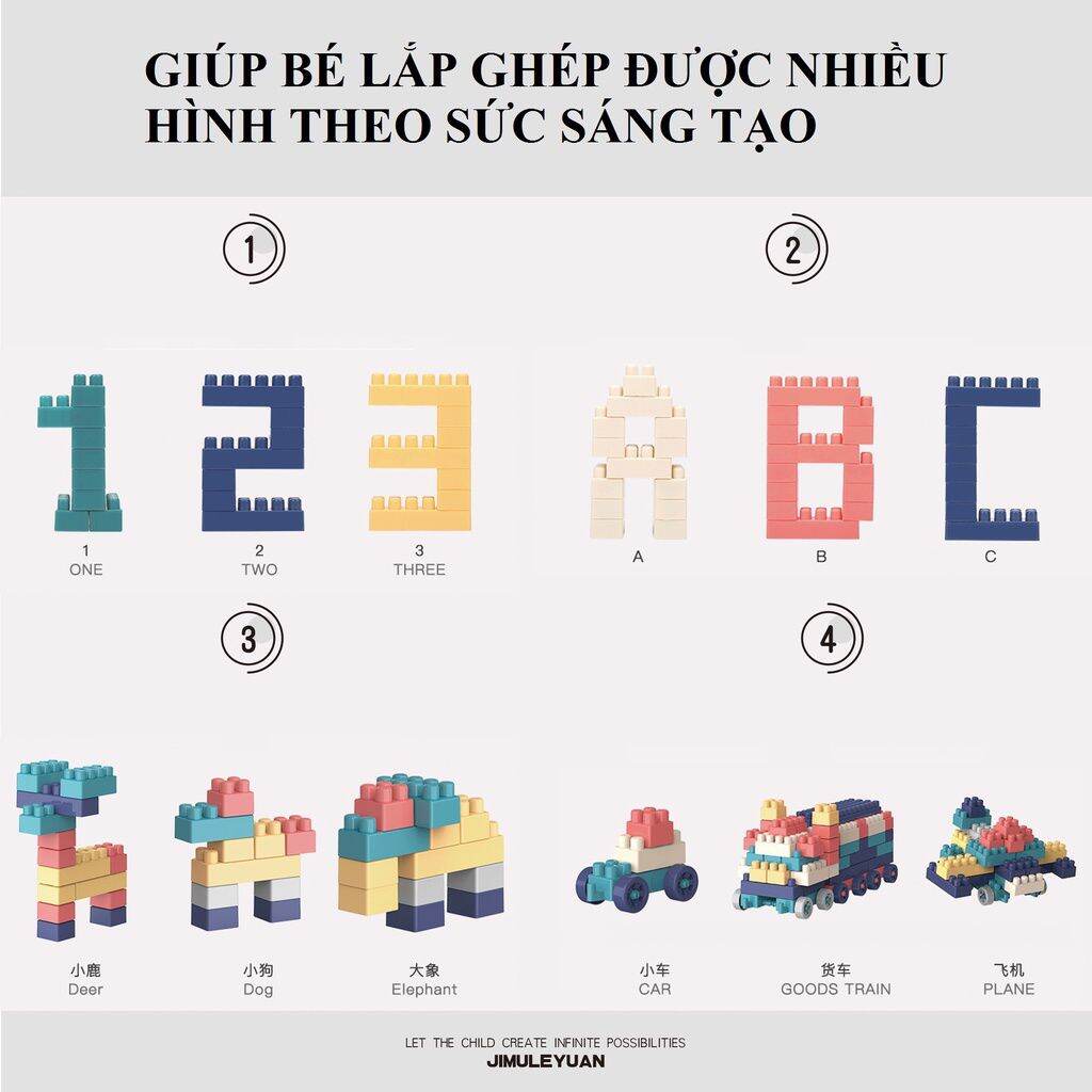 Bộ Đồ Chơi Lắp Ráp Sáng Tạo 520 Chi Tiết