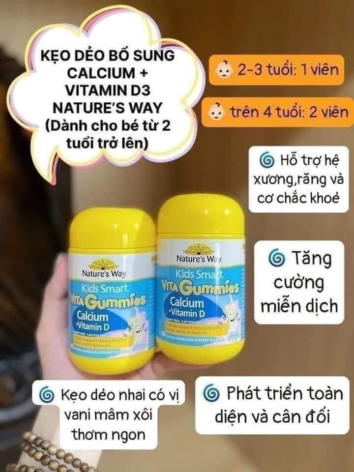 Kẹo gum canxi cho bé