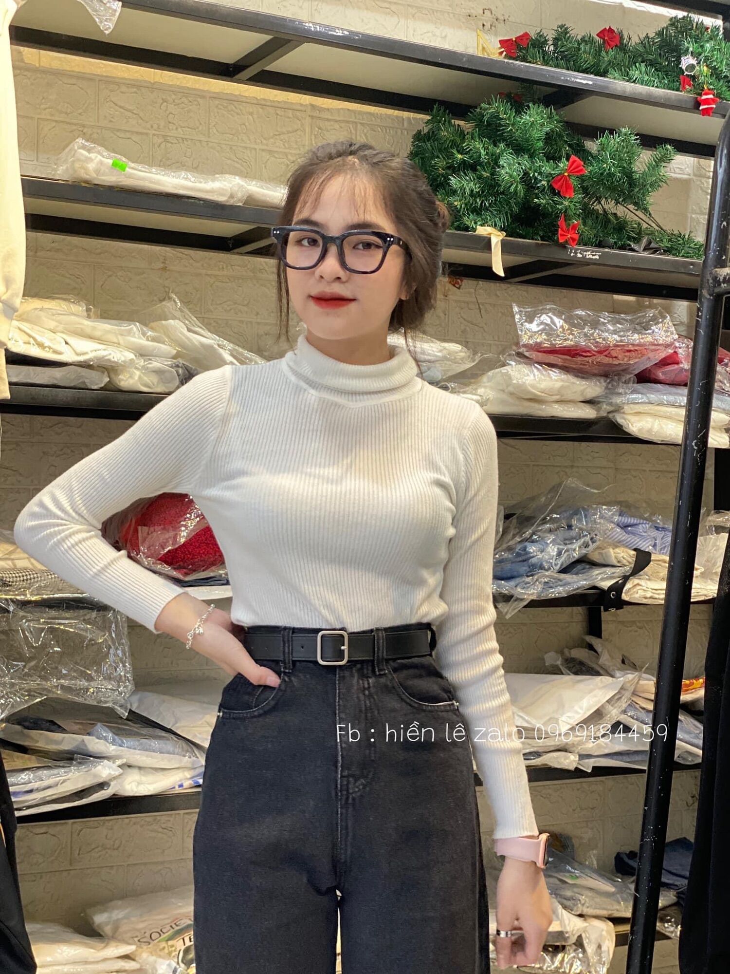 Baggy Jeans Ống Suông Rách L