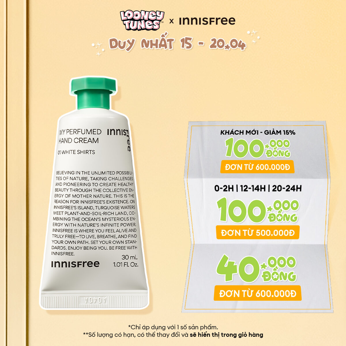 Kem dưỡng da tay INNISFREE My Perfumed Hand Cream