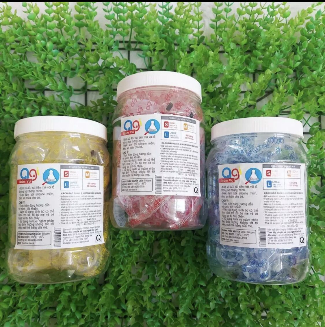 Combo 5 Núm vú agi cổ hẹp