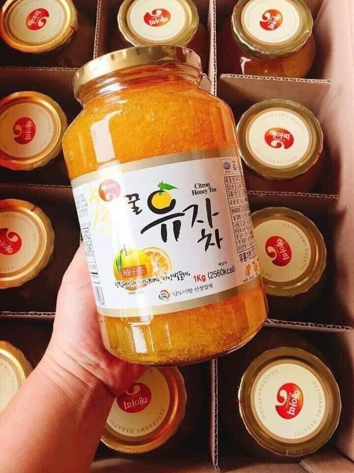 Chanh đào mật ong Hàn Quốc hủ 1kg