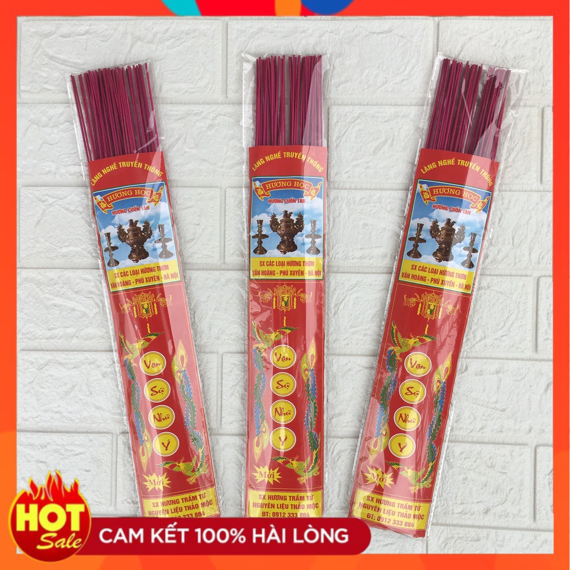Nhang trầm hương thảo mộc sạch sl 50cây/1 thẻ - cssx nhang trầm
