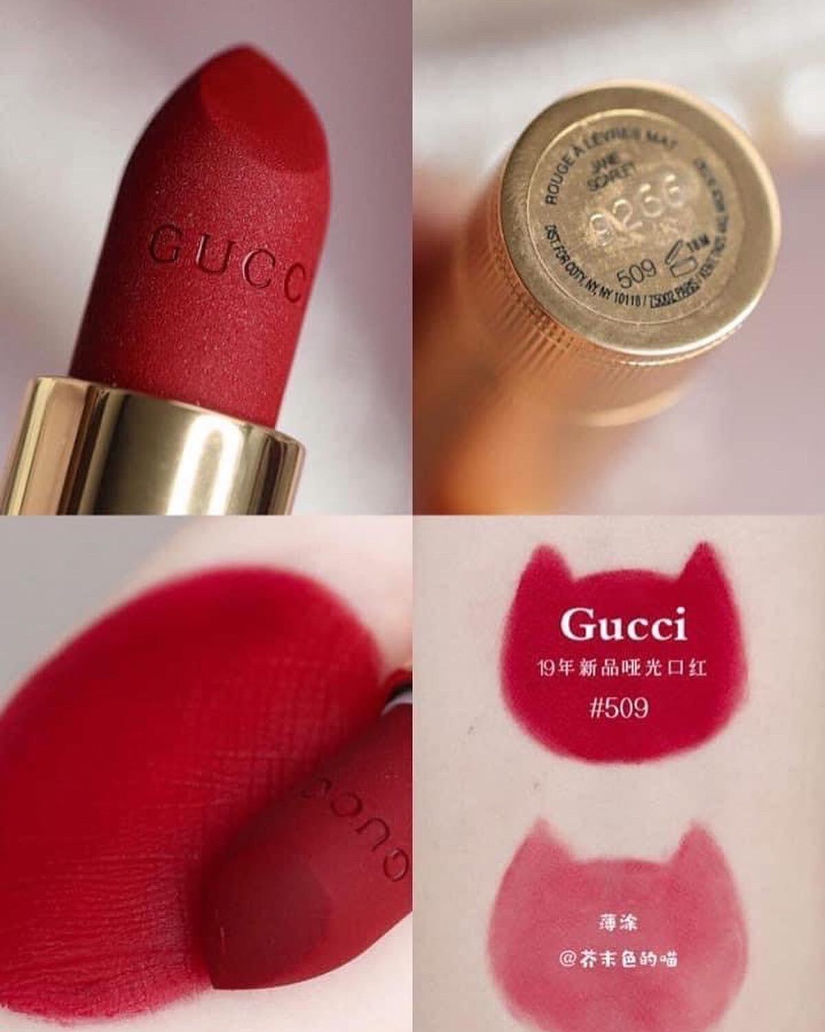 [FreeShip Max] - Son Gucc! Matte 509 (Đỏ lạnh) - Kiss cosmetics